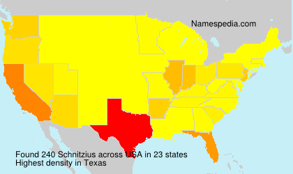Surname Schnitzius in USA Surname Schnitzius in USA
