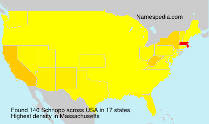 Surname Schnopp in USA Surname Schnopp in USA