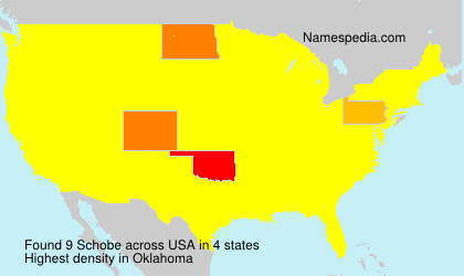 Surname Schobe in USA