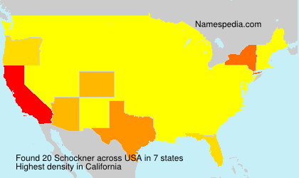 Surname Schockner in USA Surname Schockner in USA