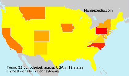 Surname Schoderbek in USA Surname Schoderbek in USA