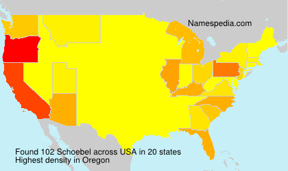 Surname Schoebel in USA Surname Schoebel in USA