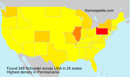 Surname Schoedel in USA