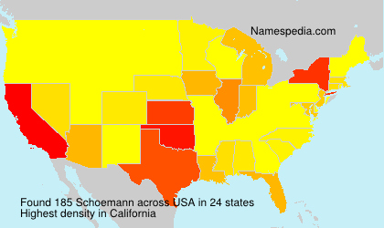 Surname Schoemann in USA Surname Schoemann in USA