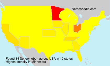 Surname Schoenleben in USA