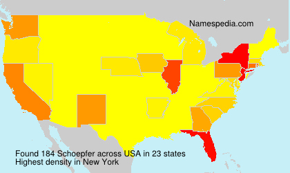 Surname Schoepfer in USA Surname Schoepfer in USA