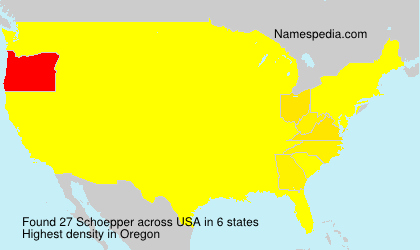Surname Schoepper in USA Surname Schoepper in USA