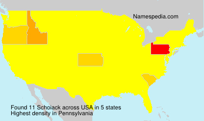 Surname Schoiack in USA Surname Schoiack in USA