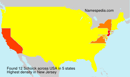 Surname Schoick in USA Surname Schoick in USA