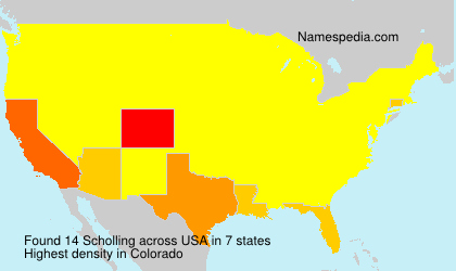 Surname Scholling in USA Surname Scholling in USA