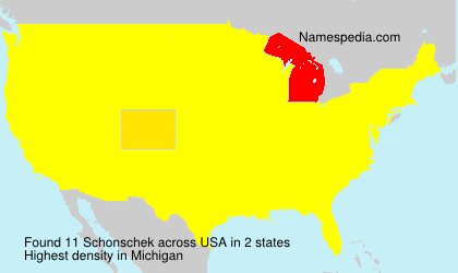 Surname Schonschek in USA Surname Schonschek in USA