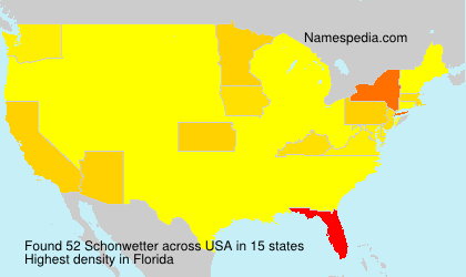 Surname Schonwetter in USA Surname Schonwetter in USA