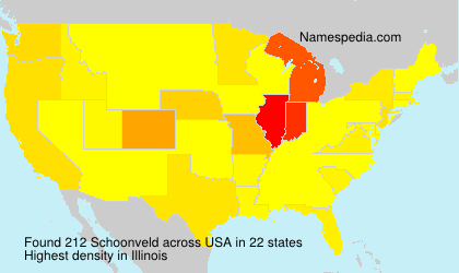 Surname Schoonveld in USA Surname Schoonveld in USA