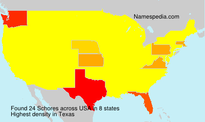 Surname Schores in USA Surname Schores in USA