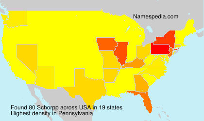 Surname Schorpp in USA Surname Schorpp in USA