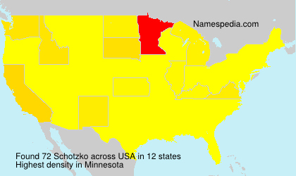 Surname Schotzko in USA Surname Schotzko in USA