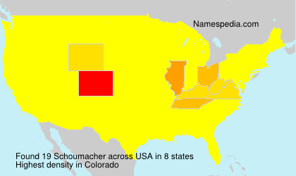 Surname Schoumacher in USA Surname Schoumacher in USA