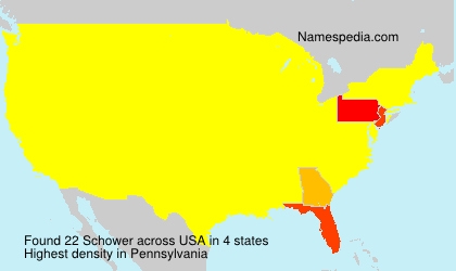 Surname Schower in USA Surname Schower in USA