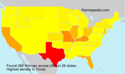 Surname Schraer in USA
