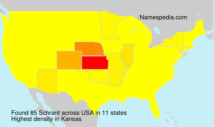 Surname Schrant in USA Surname Schrant in USA