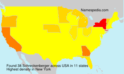 Surname Schreckenberger in USA Surname Schreckenberger in USA
