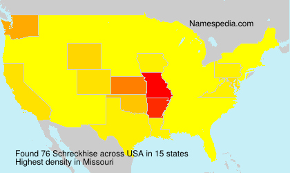 Surname Schreckhise in USA Surname Schreckhise in USA