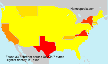Surname Schreher in USA Surname Schreher in USA