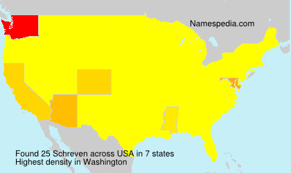 Surname Schreven in USA Surname Schreven in USA
