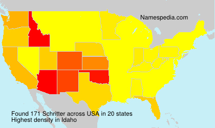 Surname Schritter in USA Surname Schritter in USA