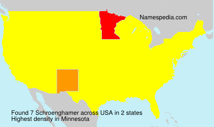 Surname Schroenghamer in USA Surname Schroenghamer in USA
