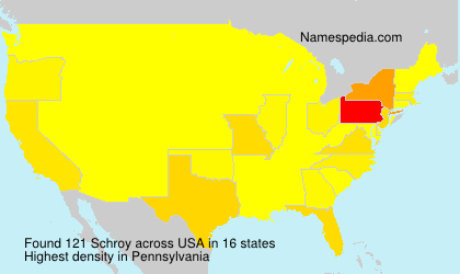 Surname Schroy in USA Surname Schroy in USA