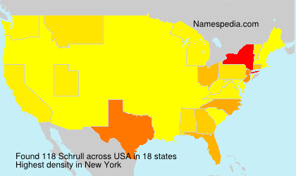 Surname Schrull in USA Surname Schrull in USA