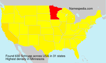 Surname Schrupp in USA Surname Schrupp in USA