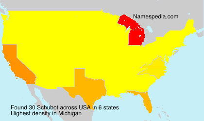 Surname Schubot in USA Surname Schubot in USA