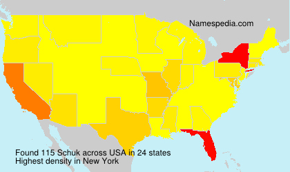 Surname Schuk in USA Surname Schuk in USA