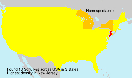 Surname Schulkes in USA Surname Schulkes in USA