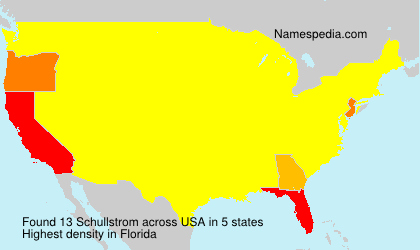 Surname Schullstrom in USA Surname Schullstrom in USA