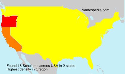 Surname Schultens in USA