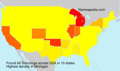 Surname Schuringa in USA Surname Schuringa in USA