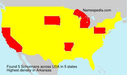Surname Schurmans in USA Surname Schurmans in USA