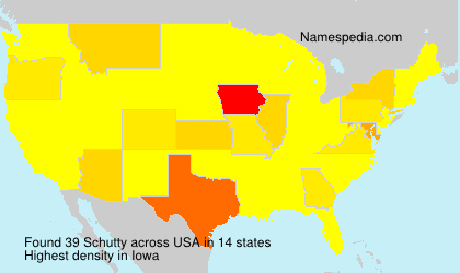 Surname Schutty in USA Surname Schutty in USA