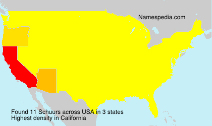 Surname Schuurs in USA Surname Schuurs in USA