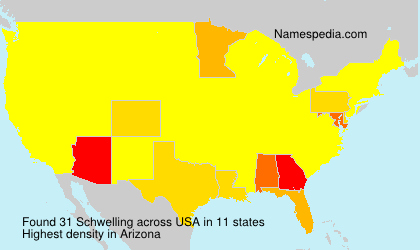 Surname Schwelling in USA Surname Schwelling in USA