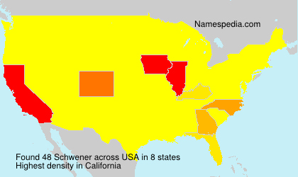 Surname Schwener in USA Surname Schwener in USA