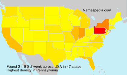 Surname Schwenk in USA Surname Schwenk in USA