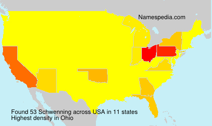 Surname Schwenning in USA Surname Schwenning in USA