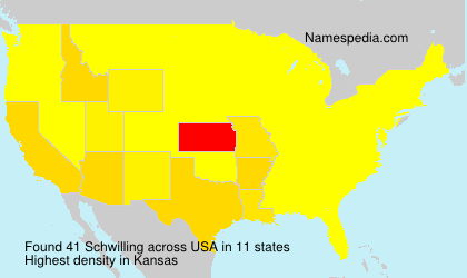 Surname Schwilling in USA Surname Schwilling in USA
