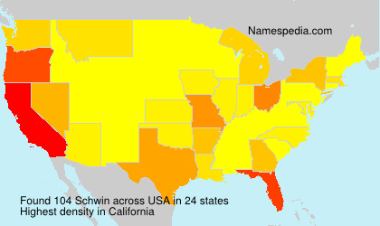 Surname Schwin in USA Surname Schwin in USA