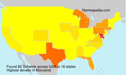 Surname Schwink in USA Surname Schwink in USA