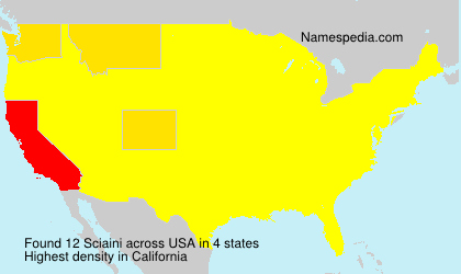 Surname Sciaini in USA Surname Sciaini in USA
